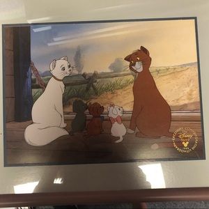 Disney Store Lithograph: The ARISTOCATS 1996 professional framed